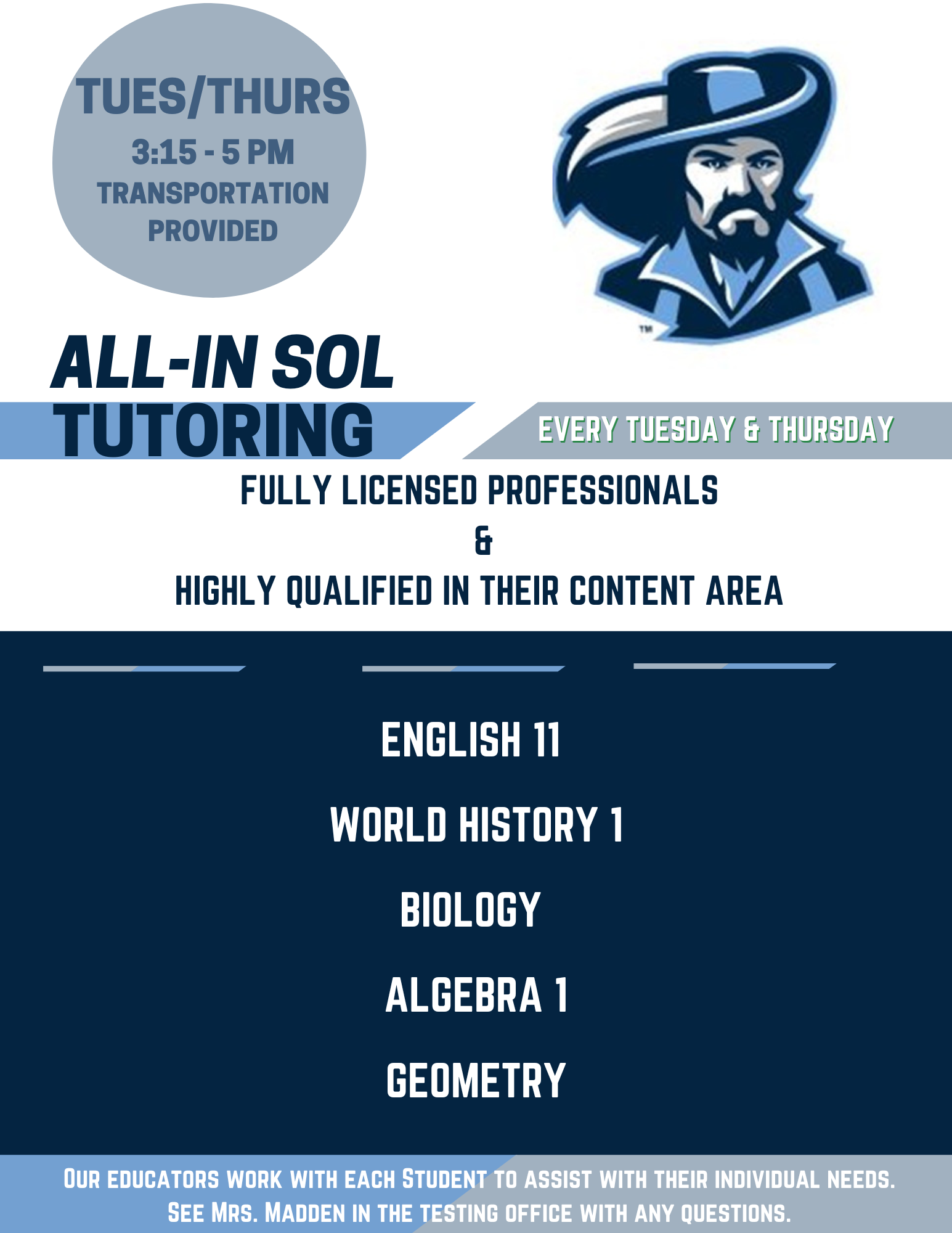  Lakeland High School All-In SOL Tutoring